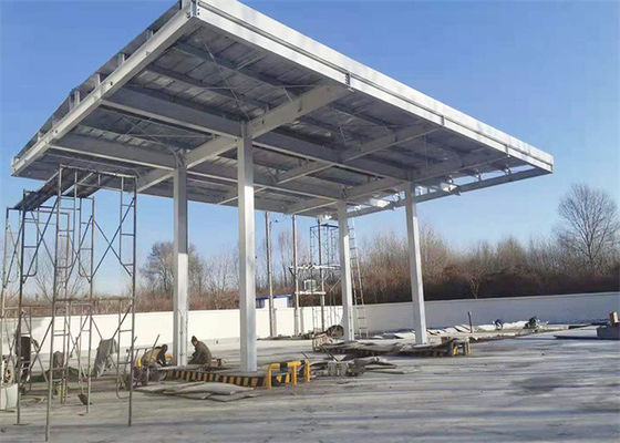 Construction préfabriquée de stations-service en acier